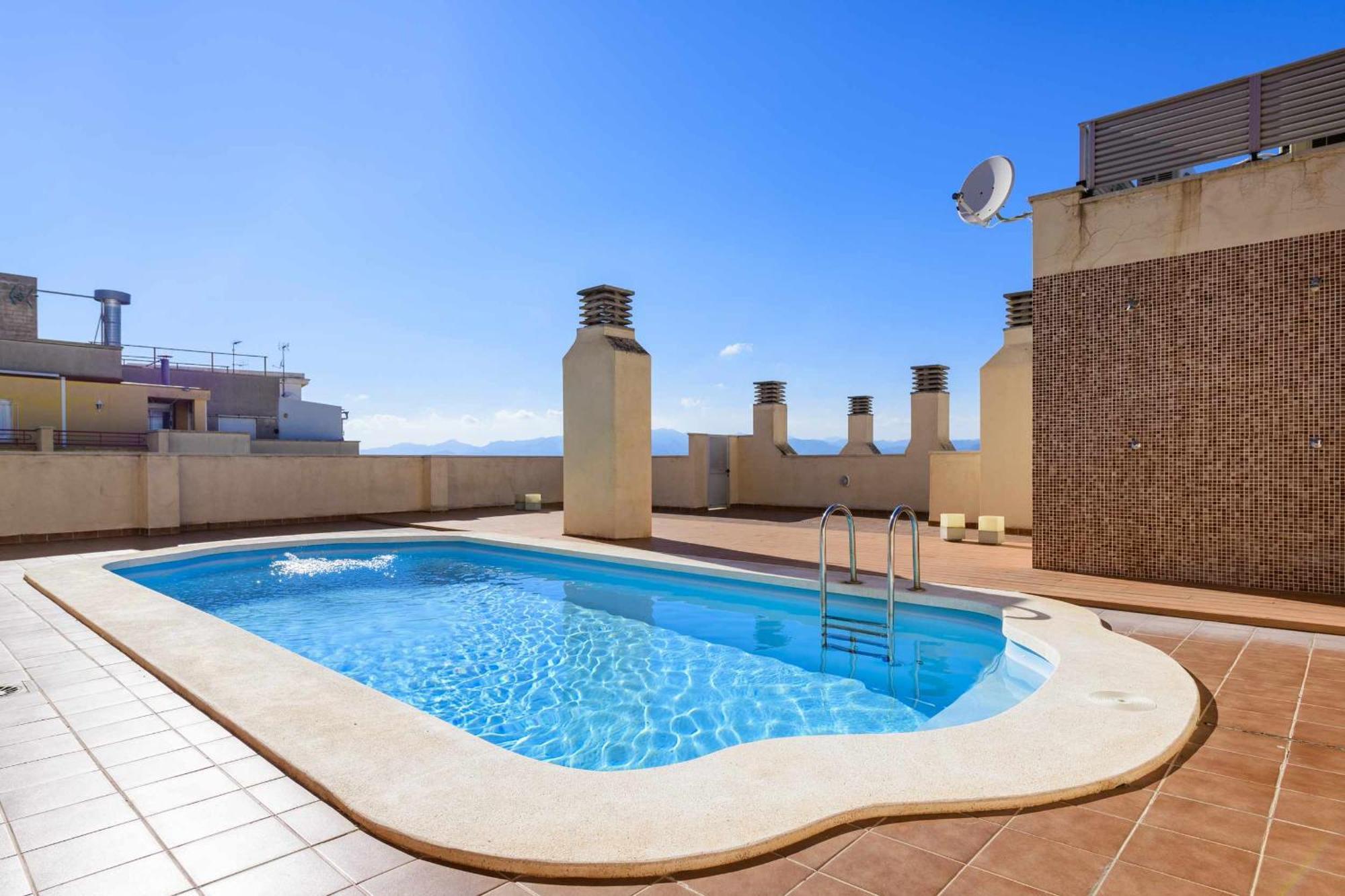 Apart Port Arenal con terraza y piscina Burriana Exterior foto